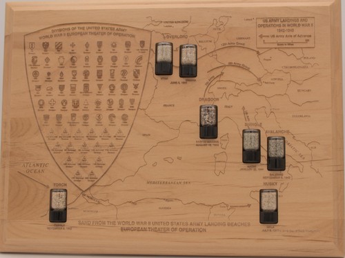 Ww2 sand memorabilia map - memorabilia,